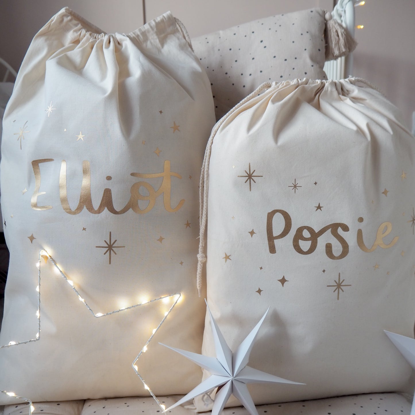 Personalised Starry Sky Name Storage Sack