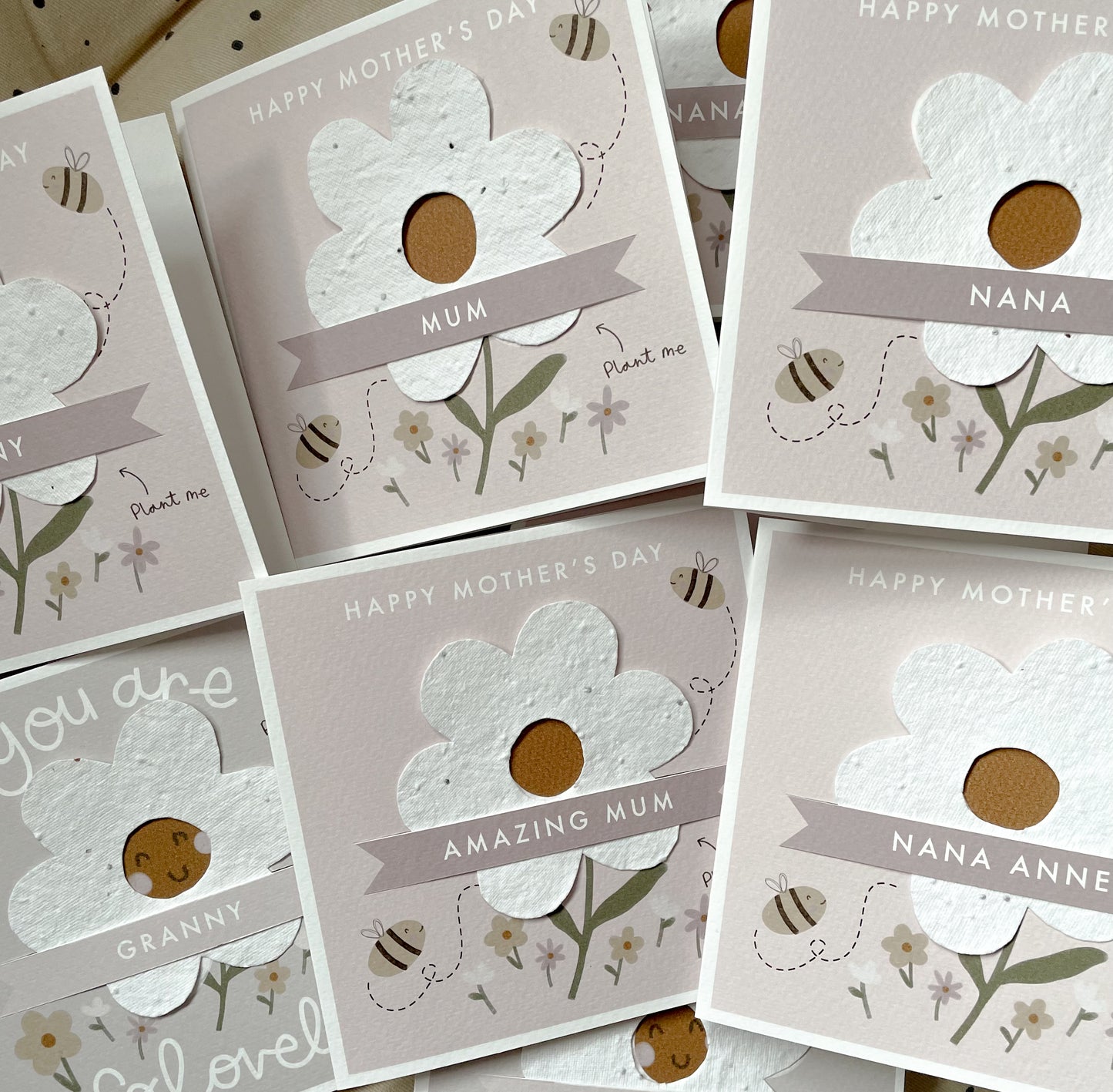 Daisy Mother’s Day Card With Plantable Seed Daisy - Can Be Personalised