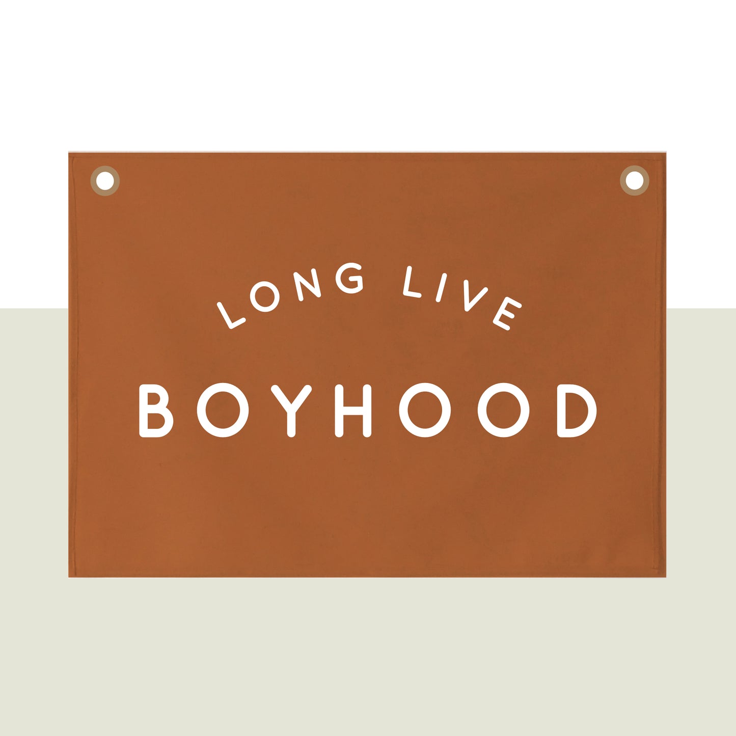 Long Live Boyhood version Wall Hanging 68x46cm -  rust version