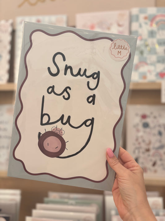 Snug as a bug sage Print A4 Birthday Sale
