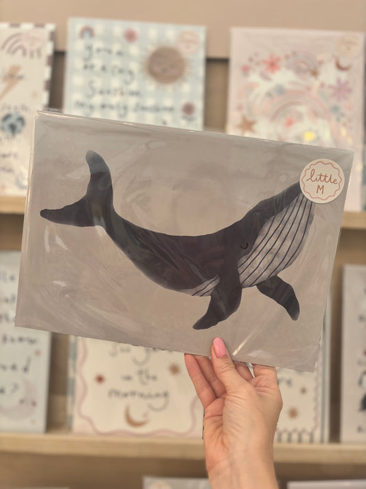 Blue Whale Print A4 Birthday Sale