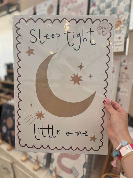 Sleep Tight Little One Print A3 Birthday Sale