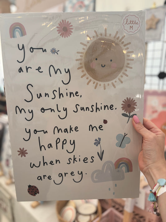 Sunshine Beige Print A3 Birthday Sale