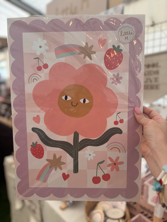Bold flower Print A3 Birthday Sale