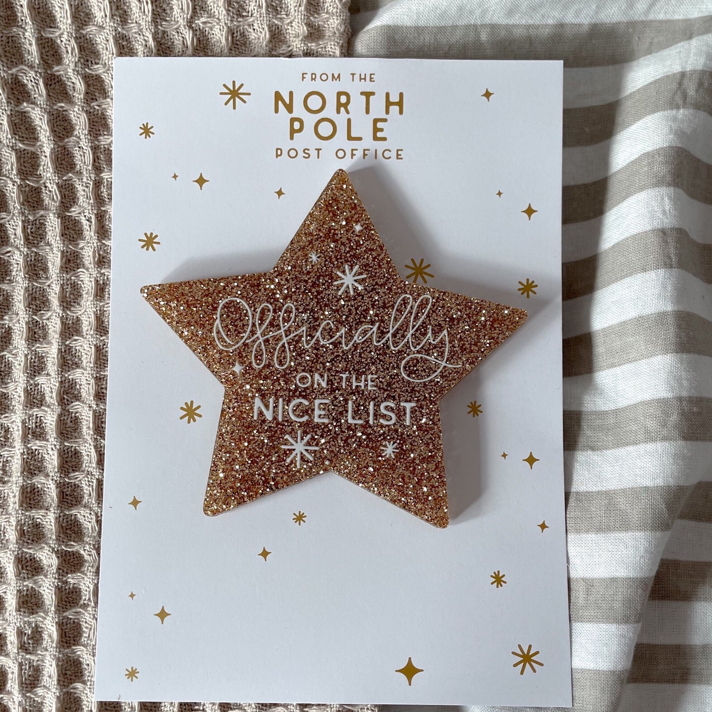 Christmas Ready To Ship Items - Nice List Badge