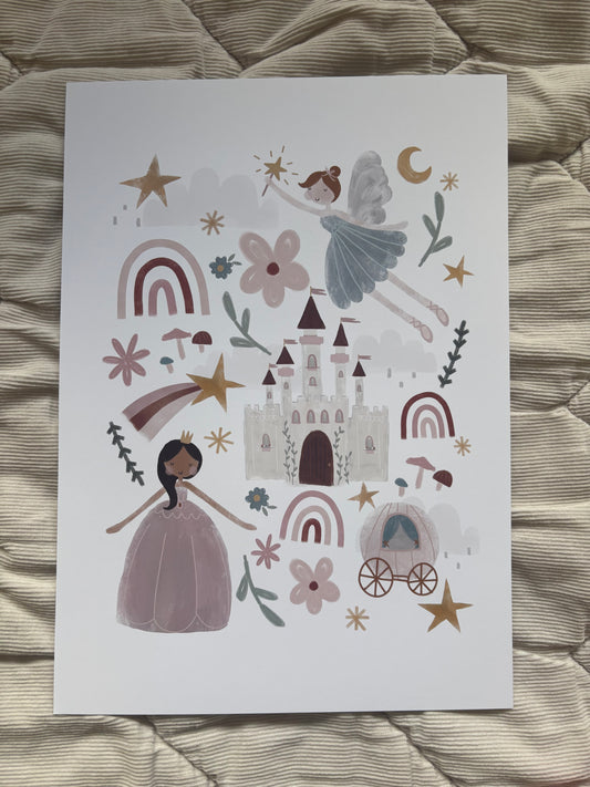 Princess print A4 Birthday Sale