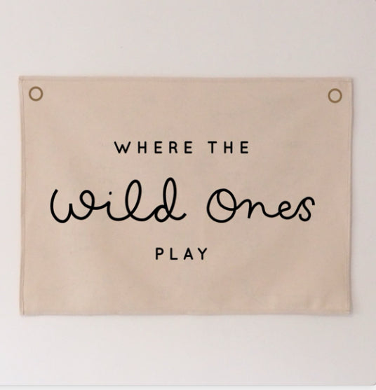 Where The Wild Ones Play with eyelets 50x70cm Sample Sale