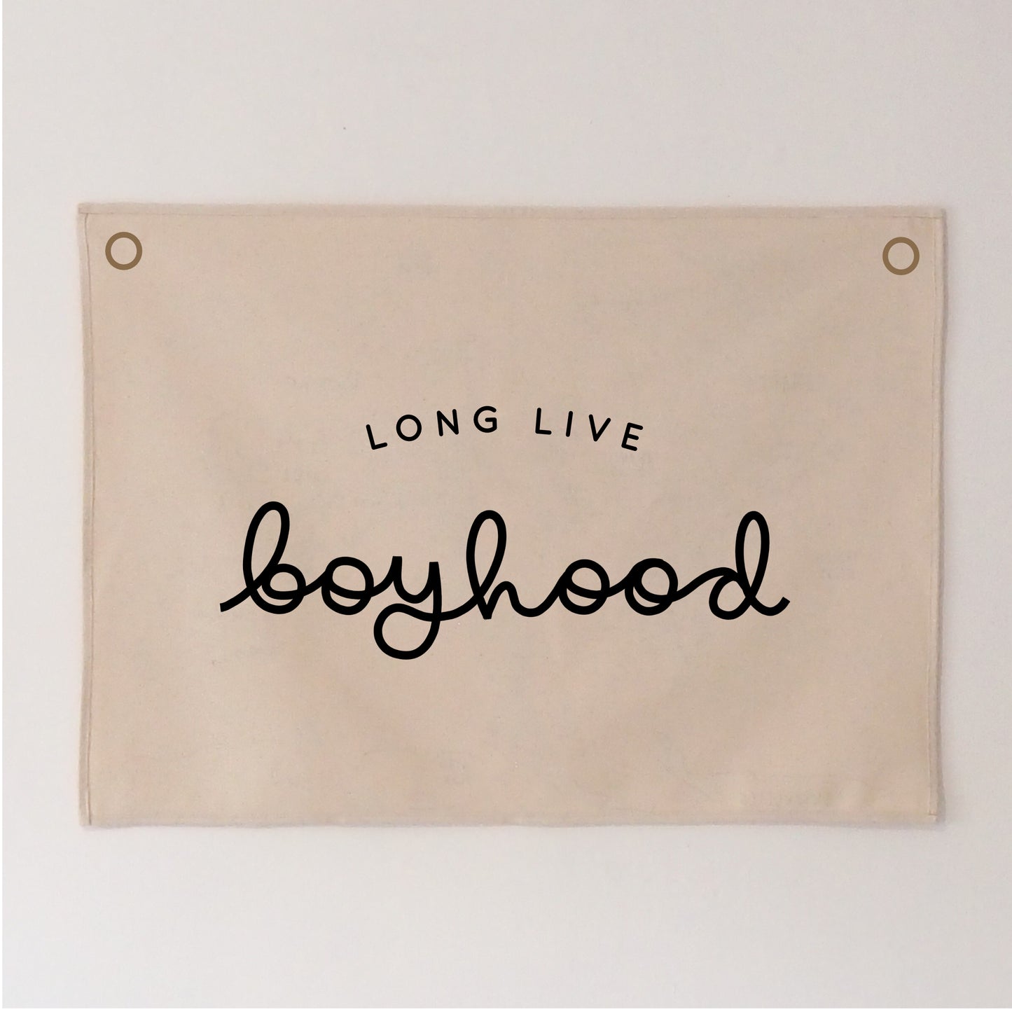 Long Live Boyhood hand lettered version Wall Hanging 50x70cm - more colours available