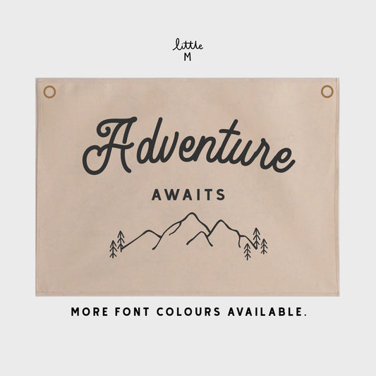 Adventure awaits Wall Hanging 50x70cm - more colours available