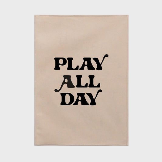 Play all day black wall hanging 50x70cm Sample Sale