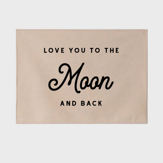 Moon and back black wall hanging 50x70cm Sample Sale