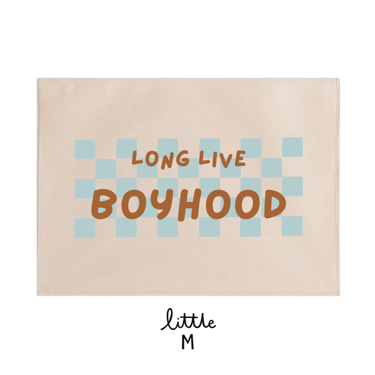 Long live boyhood checkered 50x70cm Sample Sale