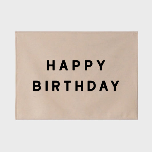 Personalised Happy Birthday Wall Hanging 50x70cm - more font choices and colours available.