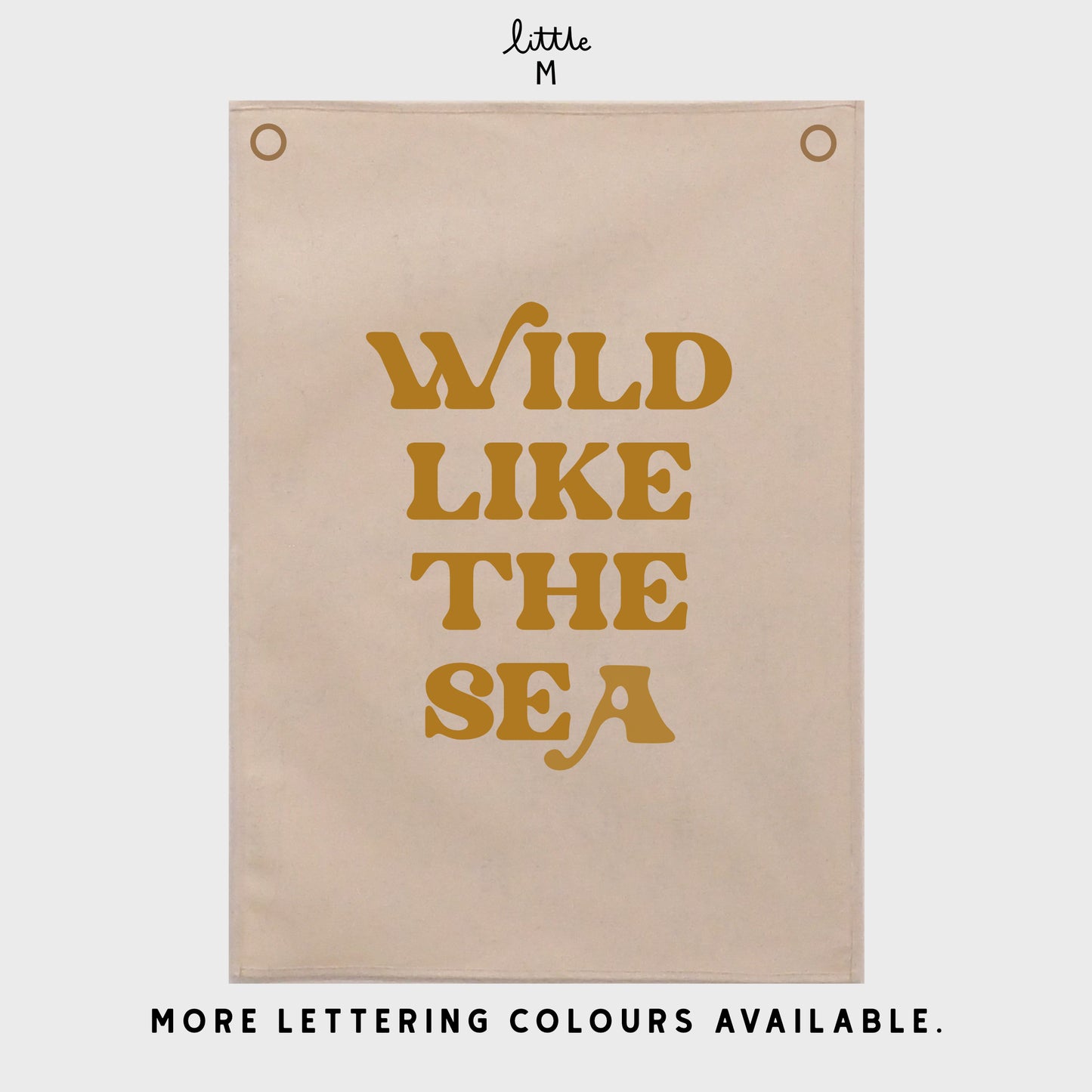 Wild Like The Sea Wall Hanging 50x70cm - more colours available