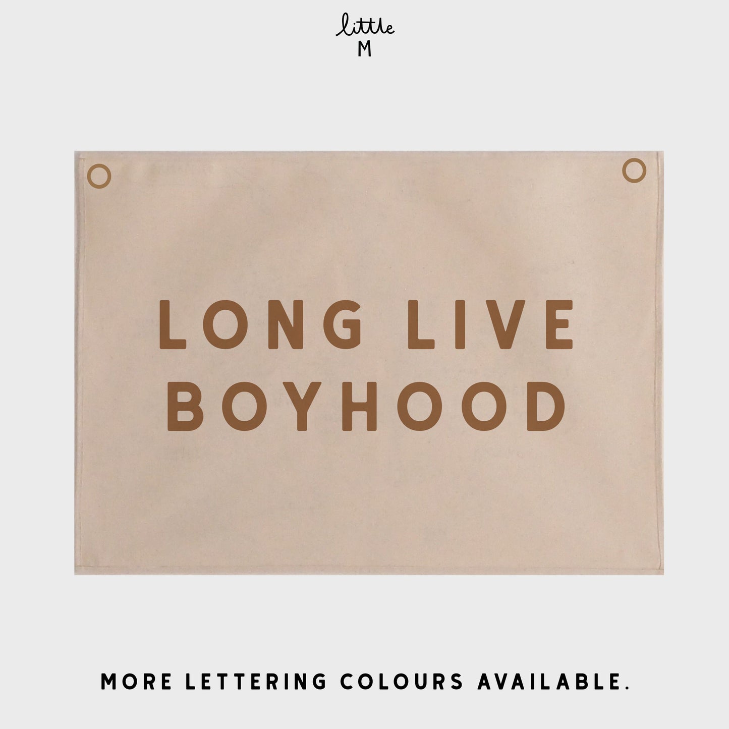 Long Live Boyhood Bold Wall Hanging 50x70cm - more colours and layout options available.
