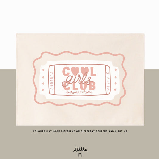 Cool girls club border wall hanging 50x70cm Sample Sale