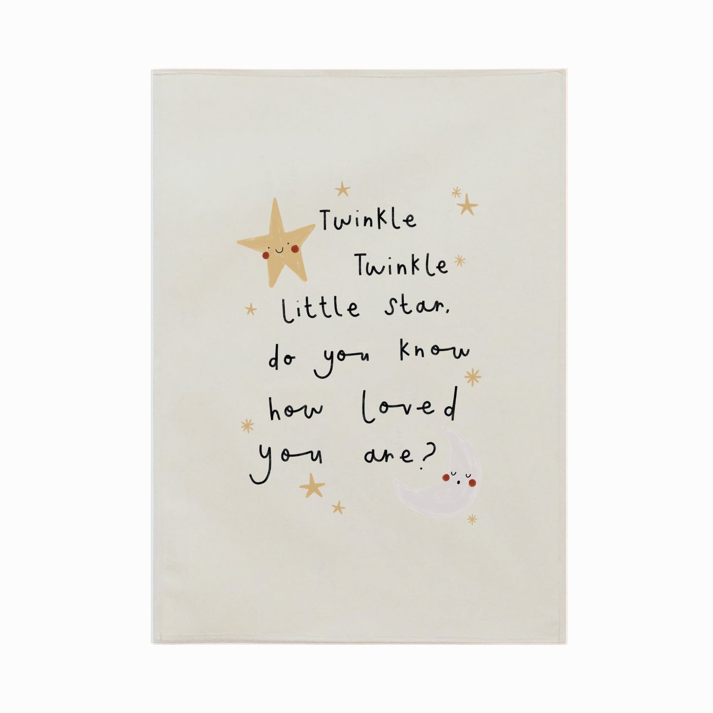 Twinkle twinkle soft green wall hanging 48x68cm Sample Sale