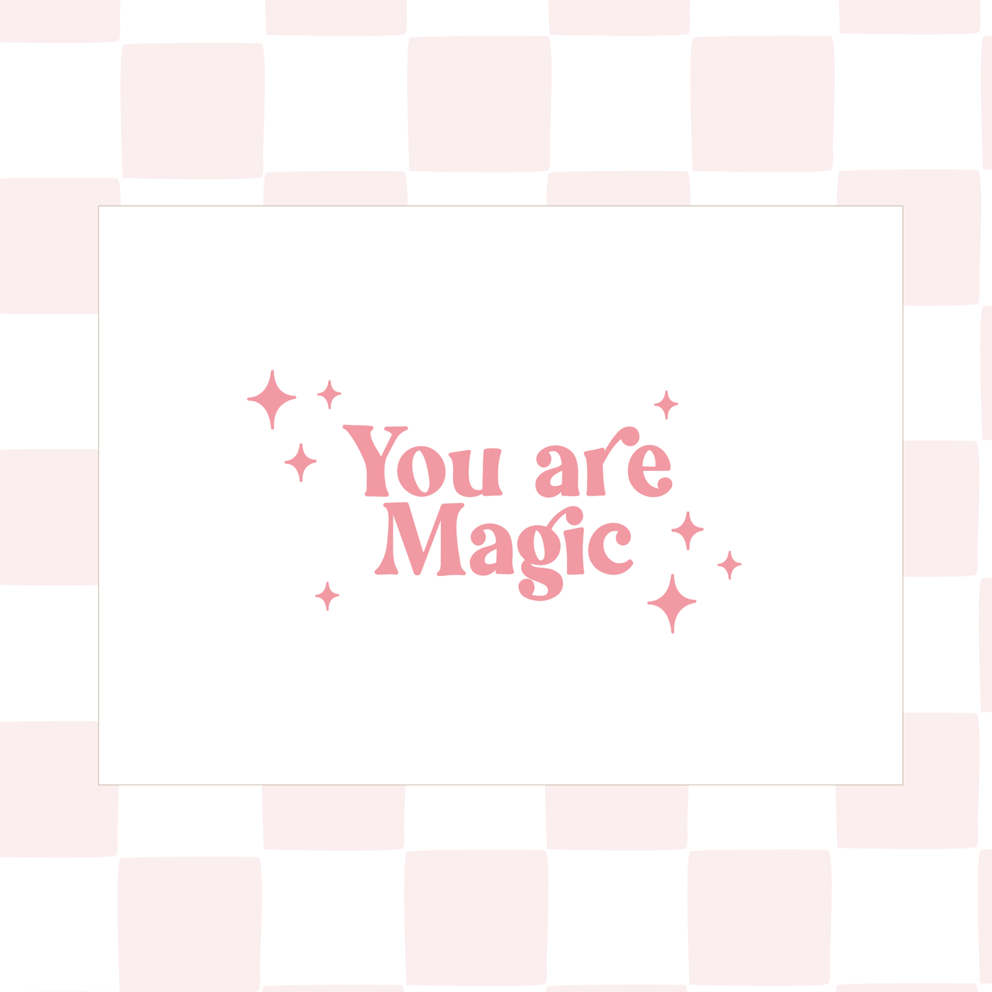 You are magic white 45x65cm Sample Sale