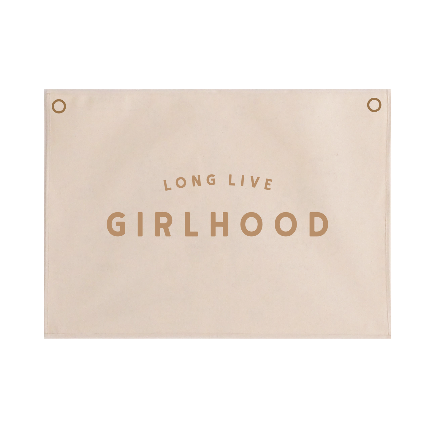 Long live girlhood bold with eyelets 50x70cm Sample Sale