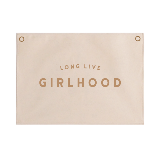 Long live girlhood bold with eyelets 50x70cm Sample Sale