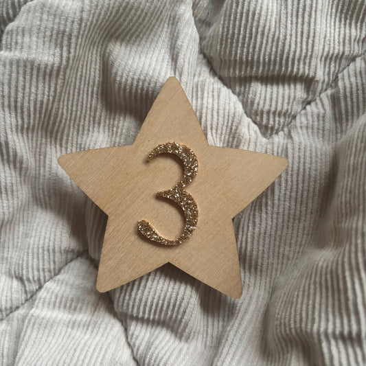 3 star Badge 6cm - Sample SALE