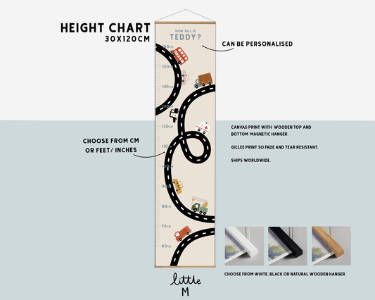 Solar System Height Chart - can be personalised