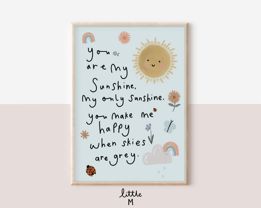 Sunshine Blue Print A4 Sample Sale