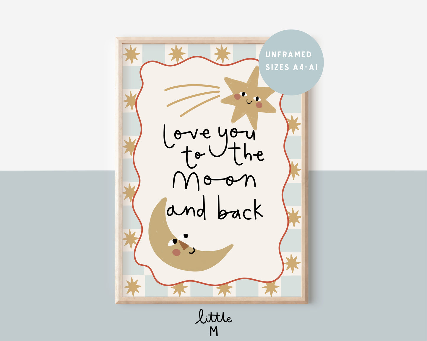 Love You To The Moon And Back Print