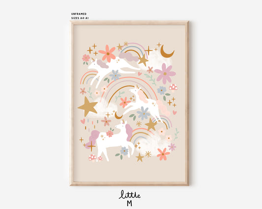 Enchanted Forest Unicorn Print