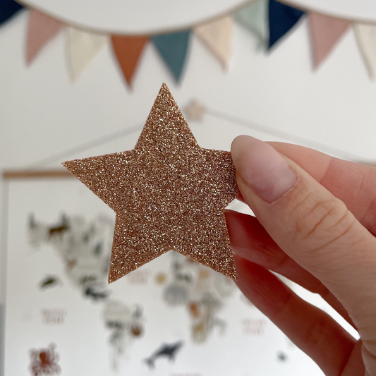 Gold Glitter self adhesive wall hook - updated