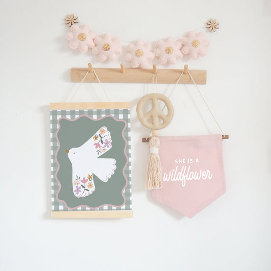 Wildflower pink banner Sample Sale