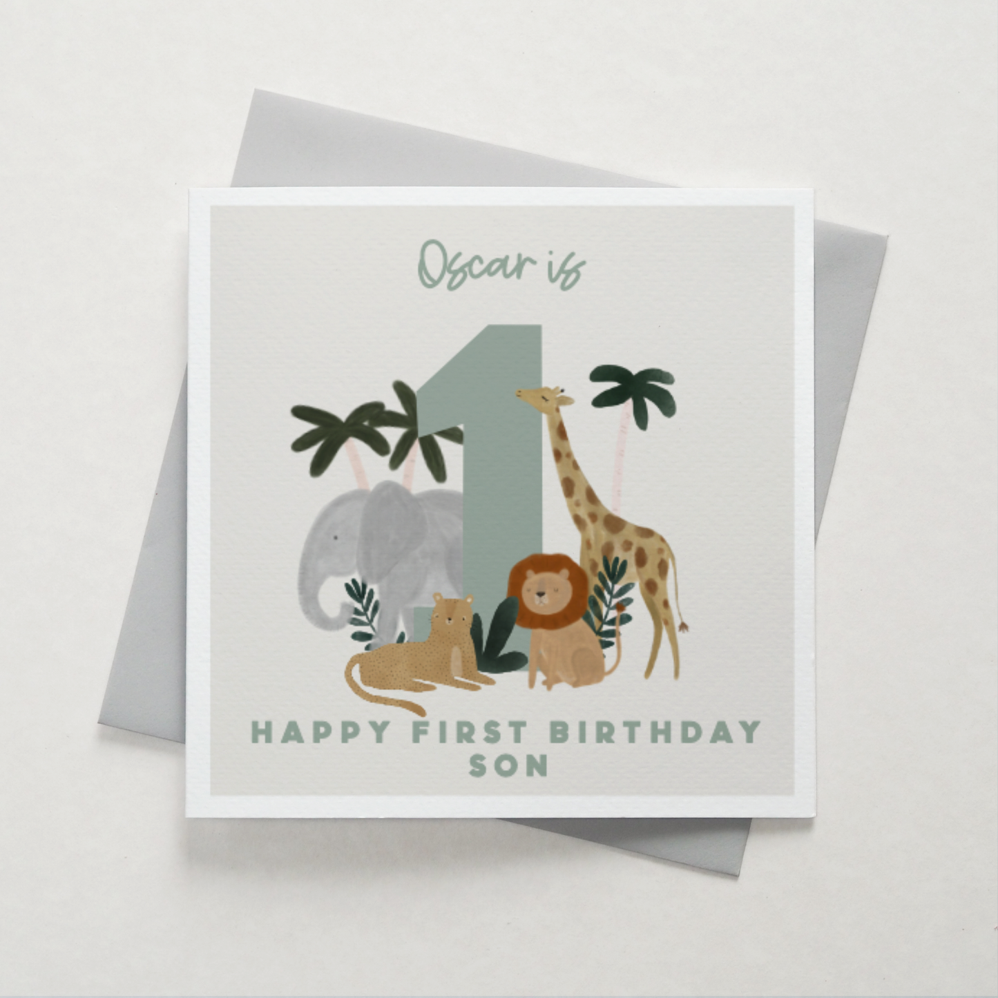 Safari Birthday Card - Can Be Personalised