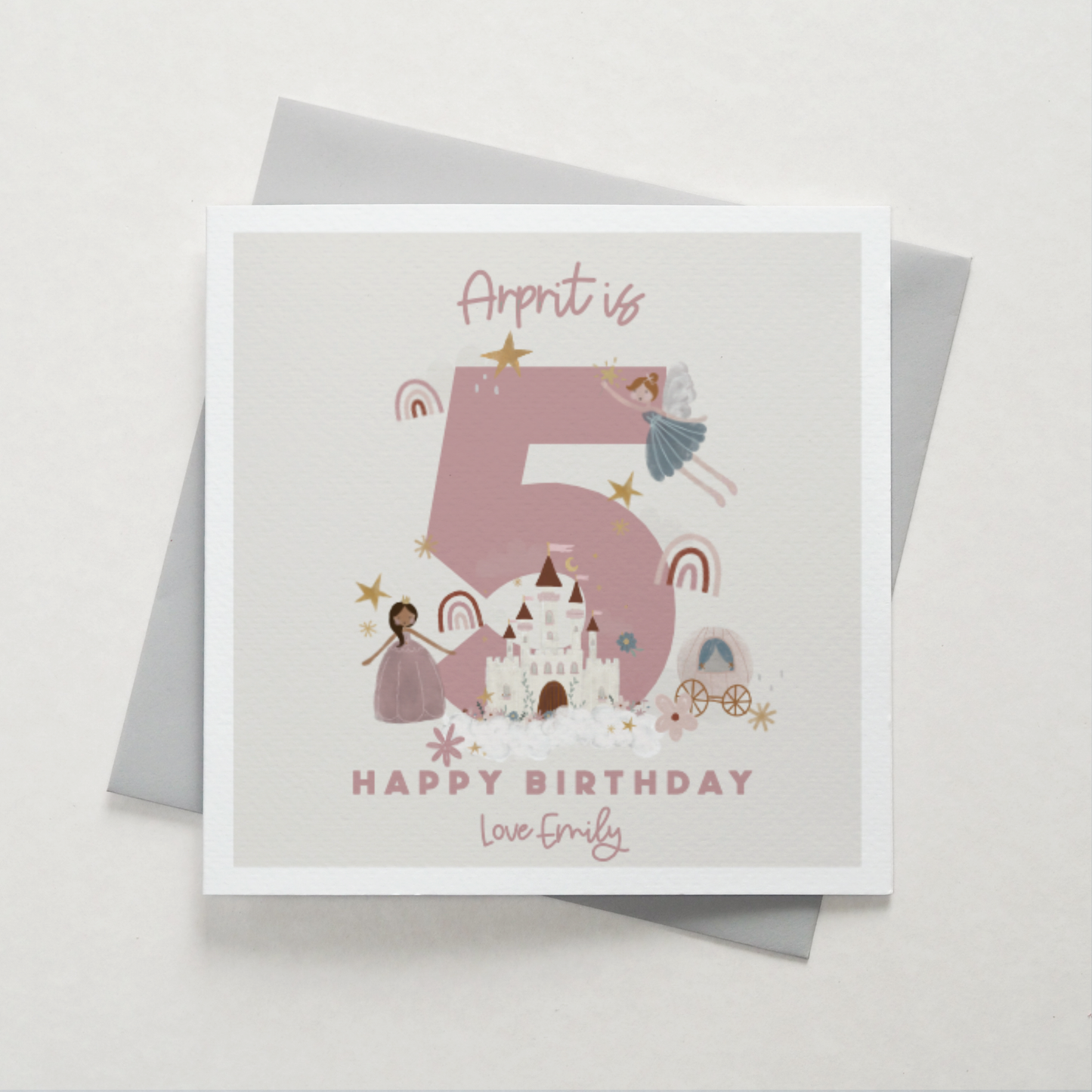 Princess Birthday Card - Can Be Personalised