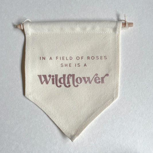 Wildflower rose gold Banner READY TO SHIP SALE