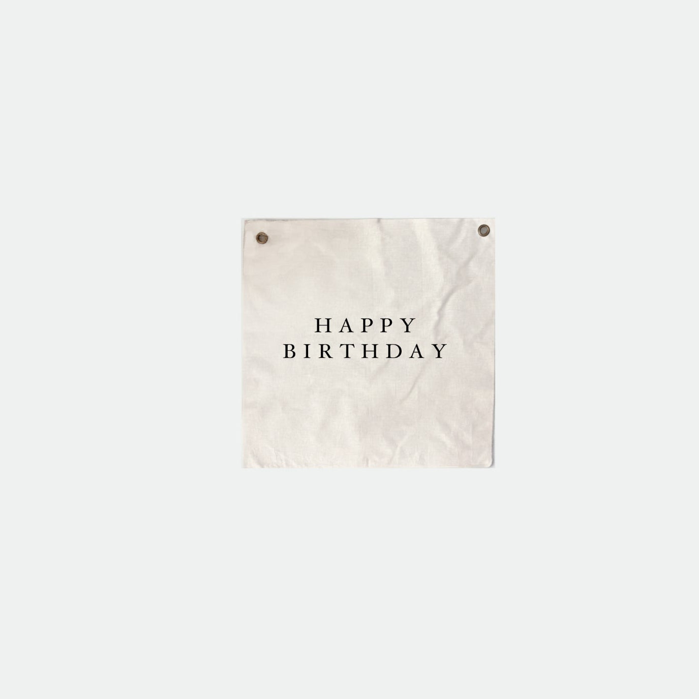Happy Birthday 50x50cm raw edge wall hanging