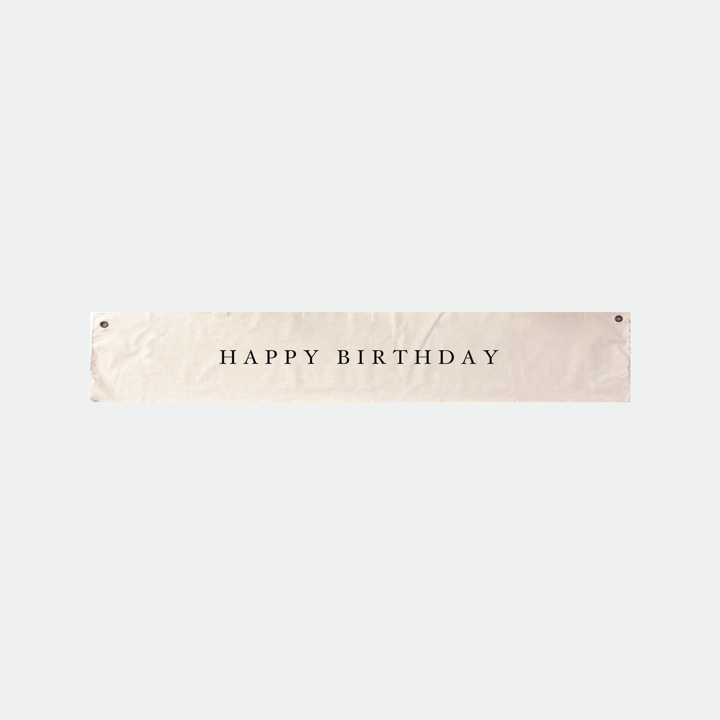 Happy Birthday 25x150cm raw edge wall hanging
