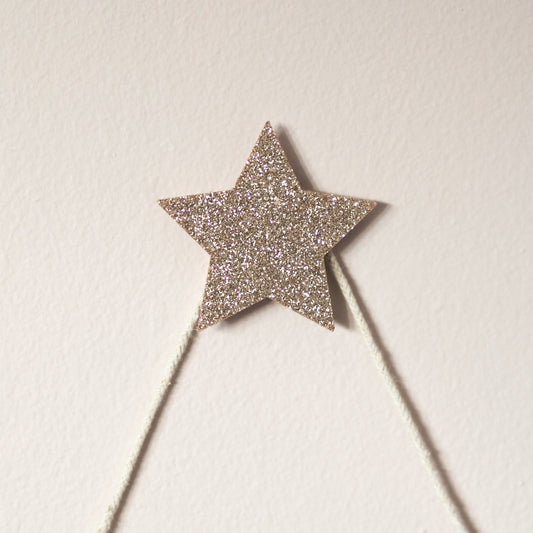 Gold Glitter self adhesive wall hook - updated