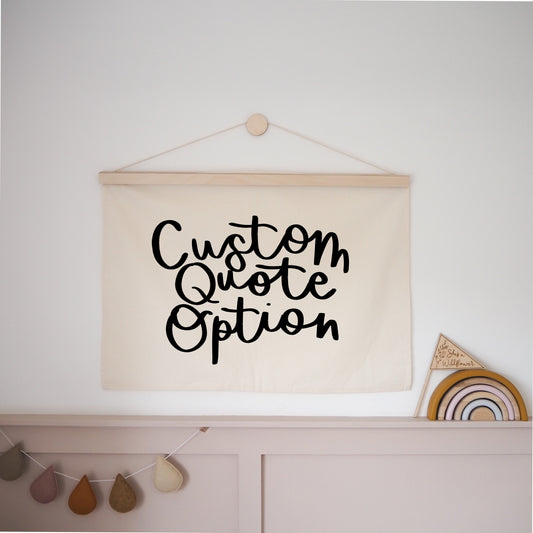 Custom Quote Wall Hanging - Choose your own wording 70x50cm