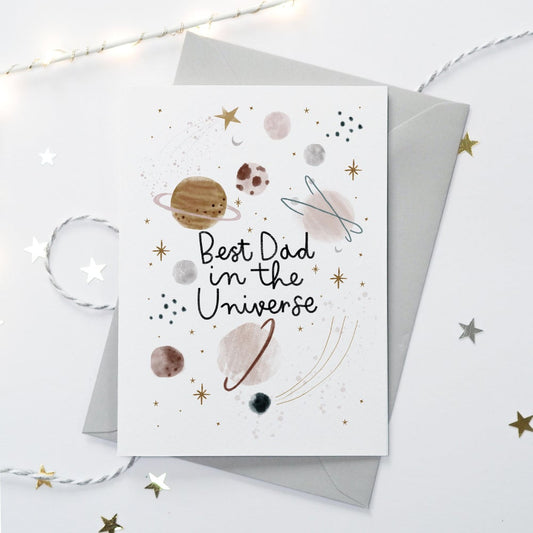Best Dad In The Universe Card - Other names available