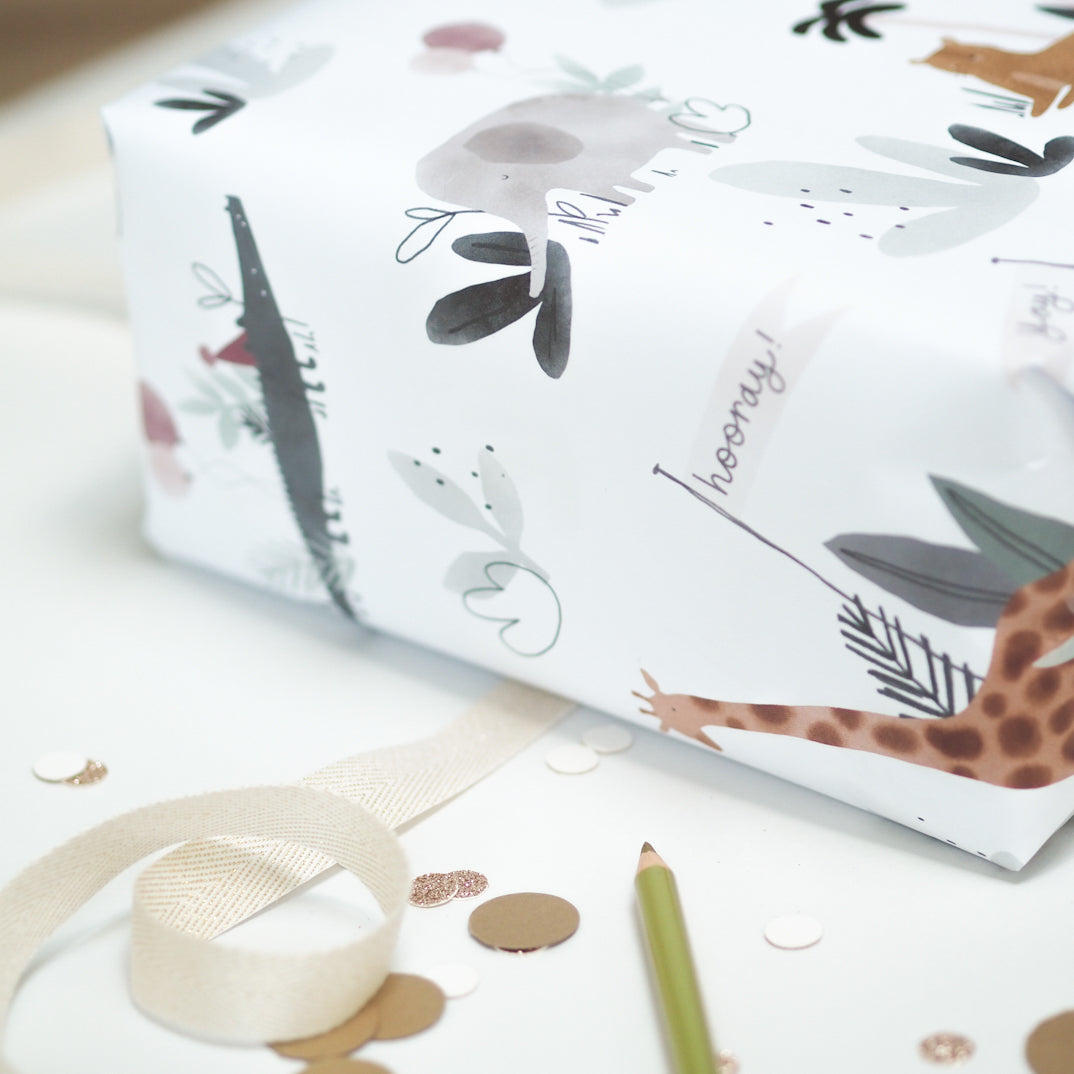 Safari Gift Wrap Sheets