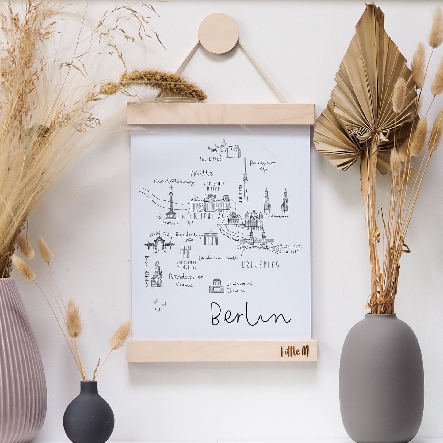Berlin City Print - Can be personalised with names and date