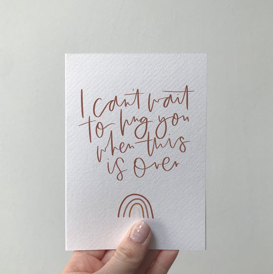 Rainbow Hug Card - Can be personalised