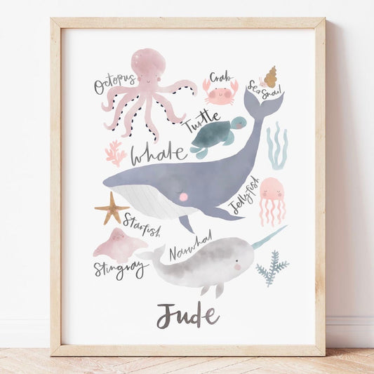 Sea Animals Print