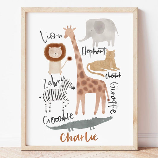 Safari Animals Print