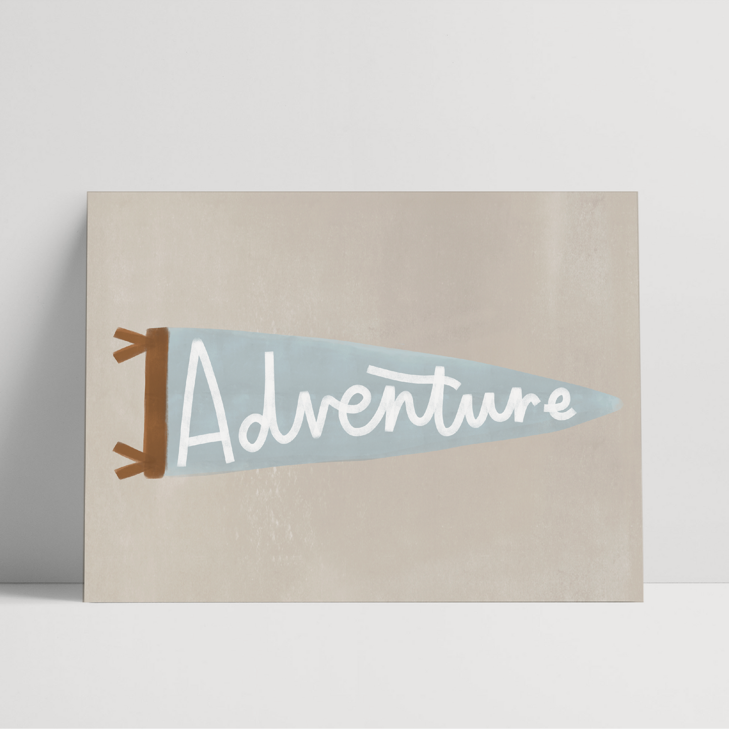 Adventure Pennant Print - choose your own colours