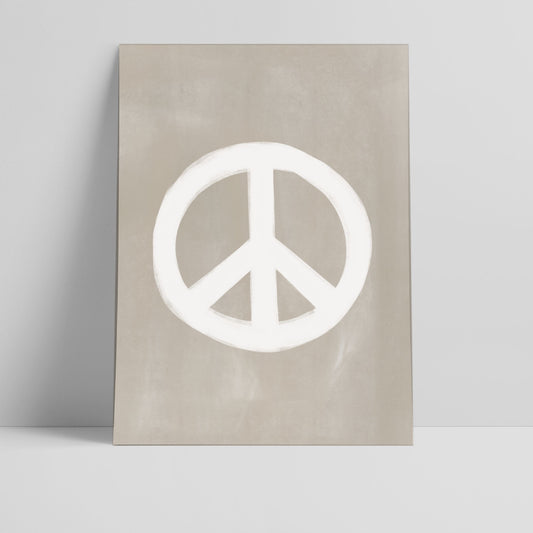 Peace Print - choose your own coloured background