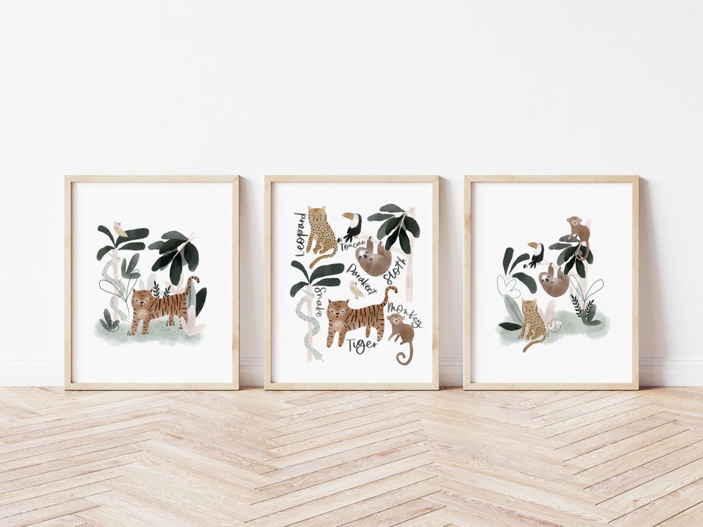 Sloth and Friends Jungle Print