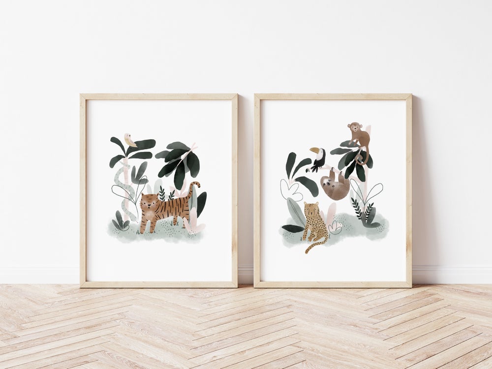 Sloth and Friends Jungle Print