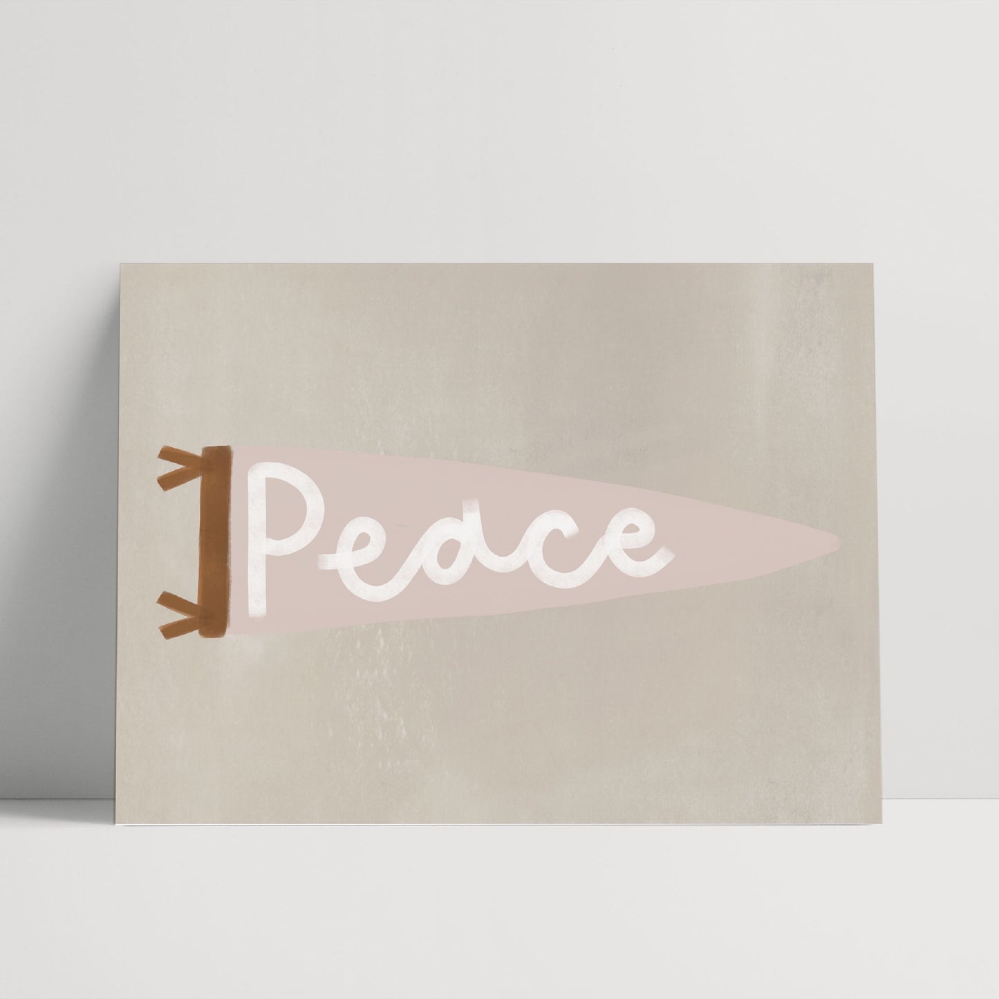 Peace Pennant Print - choose your own colours