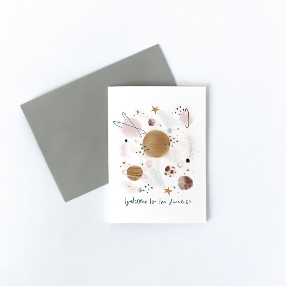 Welcome To The Universe Card - Can be personalised